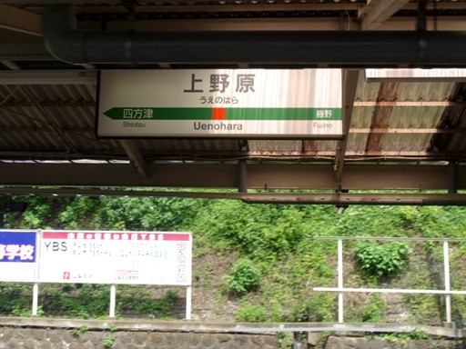 上野原駅駅名標