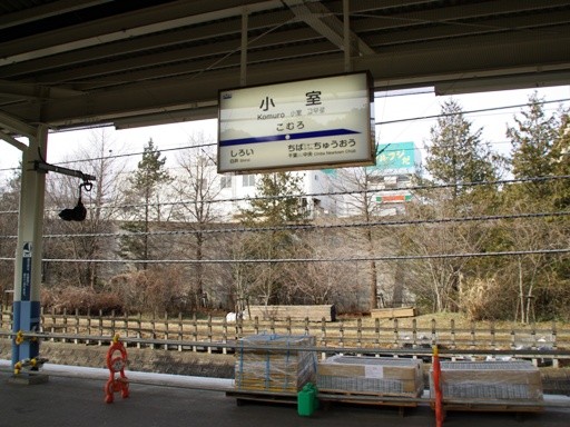 小室駅駅名標