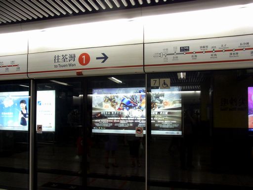 Tsim Sha Tsui 駅駅名標