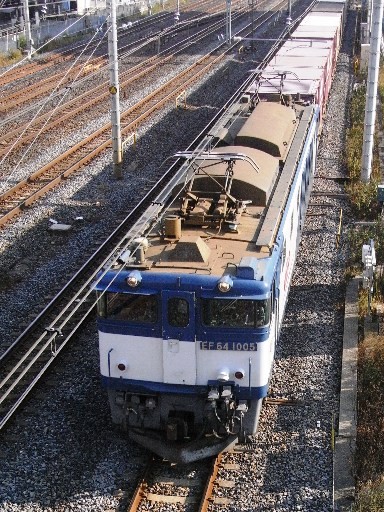 機関車 EF64-1005 (蕨駅-西川口駅 2009-12-17)