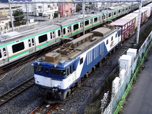 機関車 EF64-1013 (蕨駅-西川口駅 2009-12-4)
