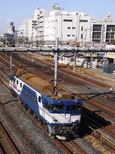 機関車 EF64-1021 (蕨駅-西川口駅 2010-1-6)