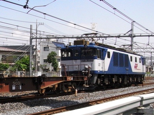 機関車 EF64-1035 (蕨駅-西川口駅)