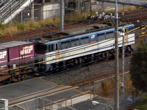 貨物列車 EF65-1063 (蕨駅付近)