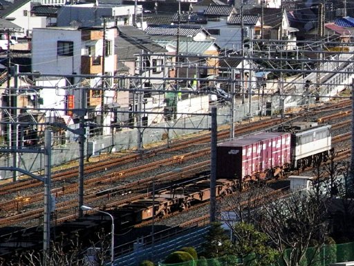 機関車 EF65-1070 (蕨駅付近 2007-12-21)