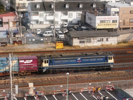 機関車 EF65-1082 (蕨駅付近 2008-1-11)