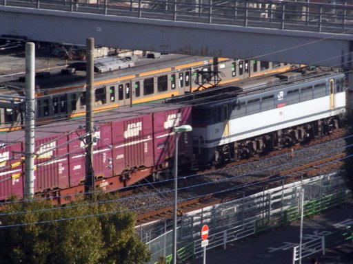機関車 EF65-1090 (蕨駅付近 2007/12/27)