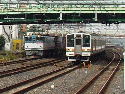 機関車 EF65 (2007/11/20蕨駅)