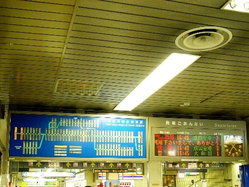 京成上野駅案内板