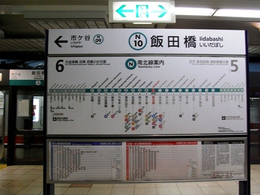 飯田橋駅駅名標