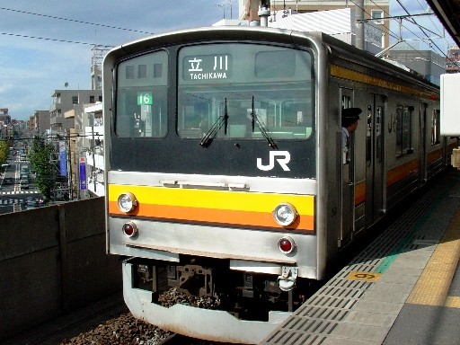 列車(武蔵中原駅)