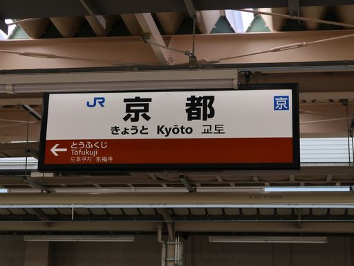 京都駅駅名標