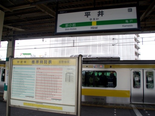 平井駅駅名標