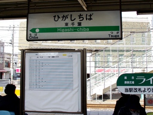 東千葉駅駅名標