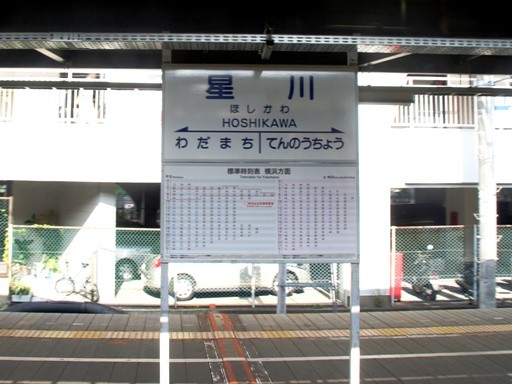 星川駅名標
