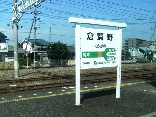 倉賀野駅駅名標