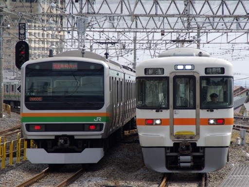 E231/313(国府津駅)