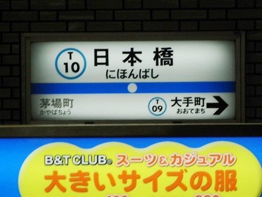 日本橋駅駅名標