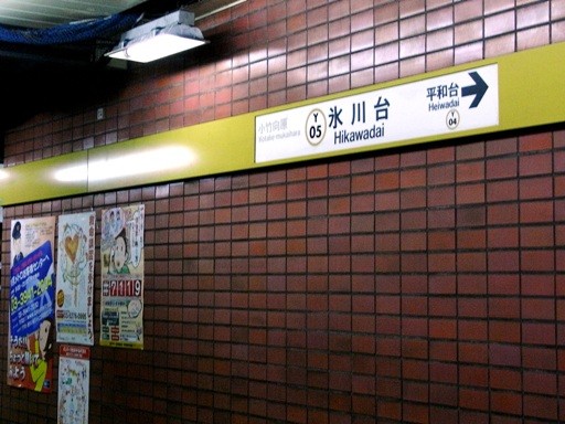 氷川台駅駅名標